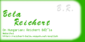 bela reichert business card